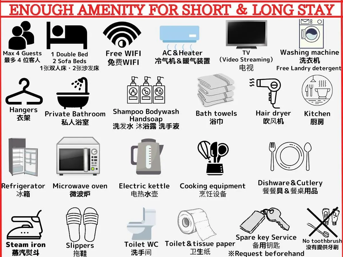 Best Shinjuku Modern Full-Furnished Apartment2 Only 2Min To Shinjuku By Train Tokyo Apartment